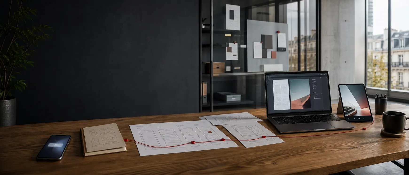 Arbeitsbereich einer Digitalagentur